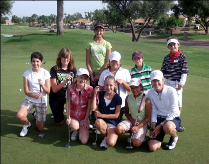 Golf Belles whisperer Kay and her crew