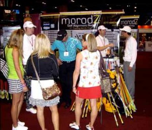 Morodz with the Golf Belles at the PGA Show