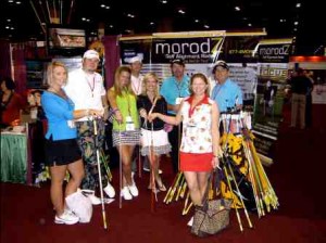 Morodz with the Golf Belles at the PGA Show